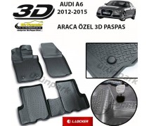 Audi A6 3D Paspas Seti Audi A6 Havuzlu Yüksek Bariyerli 3D Paspas
