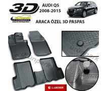 Audi Q5 3D Paspas Seti Audi Q5 Havuzlu Yüksek Bariyerli 3D Paspas