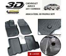 Chevrolet Aveo 3D Paspas Seti Aveo 2 Havuzlu Bariyerli 3D Paspas