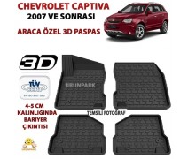 Chevrolet Captiva 3D Paspas Seti Captiva Yüksek Bariyerli 3D Pasp