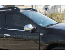 Dacia Duster Ayna Kapağı 2 Parça Paslanmaz Çelik (Ambians)