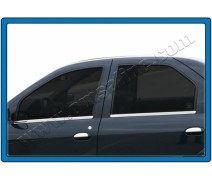 Dacia Logan Cam Çıtası 4 Parça Paslanmaz Çelik