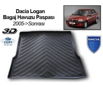 Dacia Logan Sedan Bagaj Havuzu 2005 Sonrası Kalın Malzeme