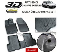 Fiat Sedici 3D Paspas Seti Sedici Havuzlu Bariyerli 3D Paspas Set