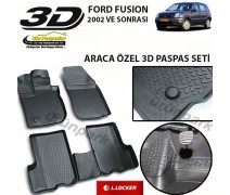 Ford Fusion 3D Paspas Seti Fusion Havuzlu Bariyerli 3D Paspas Set