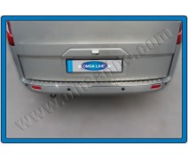 Ford Tourneo Custom 2012 Arka Tampon Eşiği Paslanmaz Çelik(Taşlı