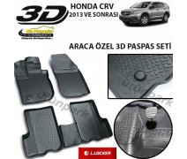 Honda CRV 3D Paspas Seti Honda CRV Havuzlu Bariyerli 3D Paspas Se