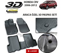 Honda CRV 3D Paspas Seti Honda CRV Havuzlu Bariyerli 3D Paspas Se