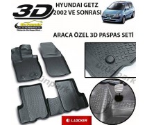 Hyundai Getz 3D Paspas Seti Hyundai Getz Havuzlu Bariyerli 3D Pas