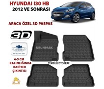 Hyundai I30 3D Paspas Seti Yeni İ30 HB Yüksek Bariyerli 3D Paspas