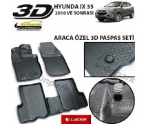 Hyundai IX35 3D Paspas Seti IX35 Havuzlu Bariyerli 3D Paspas Seti
