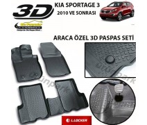 Kia Sportage 3D Paspas Seti Sportage Havuzlu Bariyerli 3D Paspas