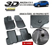 Mazda CX-5 3D Paspas Seti CX-5 Havuzlu Bariyerli 3D Paspas Seti