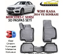 Mercedes C Serisi W205 3D Paspas Seti W205 Yüksek Bariyerli 3D