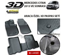 Mercedes Citan 3D Paspas Seti Citan Havuzlu Bariyerli 3D Paspas