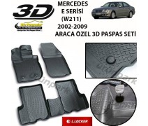 Mercedes E Serisi W211 Kasa 3D Paspas Seti E Serisi W211 3D Paspa