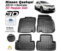 Nissan Qashqai 3d Paspas Seti Havuzlu Paspas