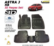 Opel Astra J HB 3D Paspas Seti Astra J HB Yüksek Bariyerli 3D Pas