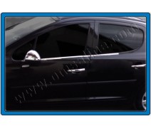 Peugeot 207 Cam Çıtası 4 Parça Paslanmaz Çelik 2006-2012 Arası