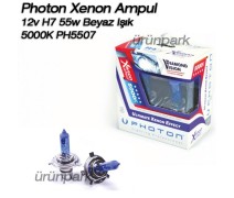 Photon Xenon Ampul 12v H7 55w Beyaz Işık 5000K PH5507