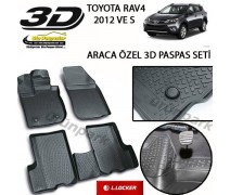 Rav4 3D Paspas Seti Toyota Rav4 Bariyerli Havuzlu 3D Paspas Seti