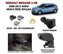 Renault Megane 3 HB Kolçak Kol Dayama Megane 3 Araca Özel Kolçak