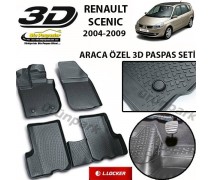 Renault Scenic 3D Paspas Seti Scenic Bariyerli Havuzlu 3D Paspas