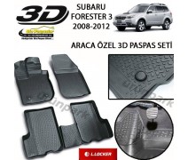 Subaru Forester 3 3D Paspas Seti Forester III Havuzlu 3D Paspas