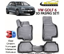 Volkswagen Golf 6 3D Paspas Seti Golf VI Yüksek Bariyerli 3D Pasp