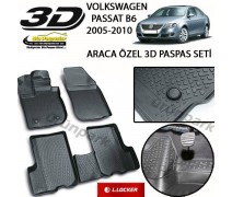 Volkswagen Passat B6 3D Paspas Seti Passat B6 Havuzlu 3D Paspas