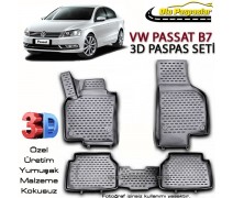 Volkswagen Passat B7 3D Paspas Seti Passat B7 Yüksek Bariyerli 3D