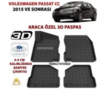 Volkswagen Passat CC 3D Paspas Seti Yeni Passat CC Bariyerli 3D