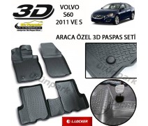 Volvo S60 3D Paspas Seti Volvo S60 Yüksek Bariyerli 3D Paspas Set