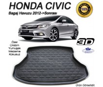 Yeni Honda Civic Bagaj Havuzu Paspası %100Uyumlu