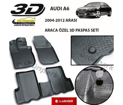 Audi A6 3D Paspas Seti Audi A6 Havuzlu Yüksek Bariyerli 3D Paspas