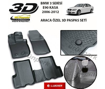 Bmw 3 Serisi E90 Kasa 3D Paspas Seti Bmw 3 Serisi E90 Havuzlu 3D