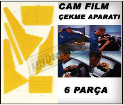 Cam Filmi Uygulama Aparatı Cam Film Ekipmanları Ragle Set 6'lı