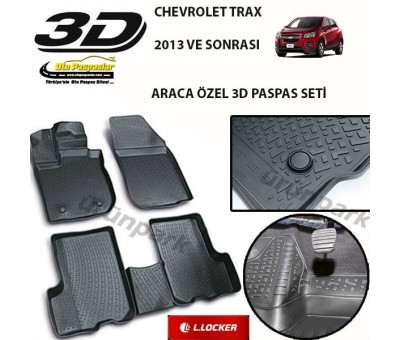 Chevrolet Trax 3D Paspas Seti Trax Havuzlu Bariyerli 3D Paspas Se