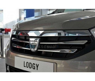 Dacia Lodgy Ön Panjur 4 Parça Paslanmaz çelik