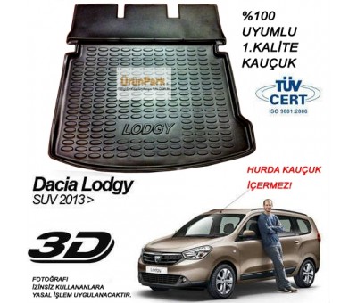 Dacia Lodgy Suv Bagaj Havuzu Paspası 2013-Sonrası
