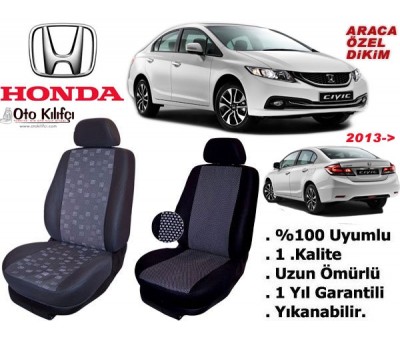 Honda Civic Koltuk Kılıfı Seti Araca Özel 2006-2016