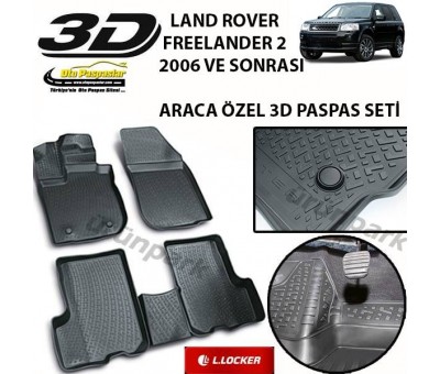 Land Rover Freelander 2 3D Paspas Freelander Havuzlu 3D Paspas