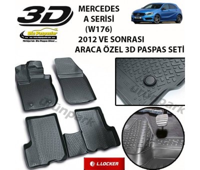 Mercedes A Serisi 3D Paspas Seti A Serisi W176 Kasa 3D Paspas Set