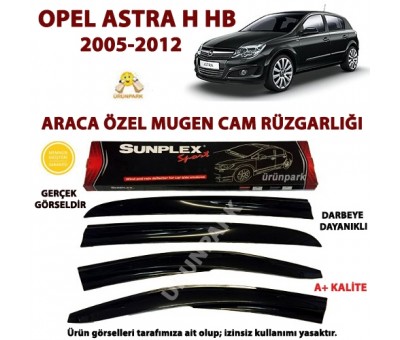 Opel Astra H Mugen Cam Rüzgarlığı 4lü Set Astra H Rüzgarlık Se
