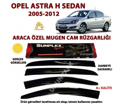 Opel Astra H Sedan Mugen Cam Rüzgarlığı 4lü Set Astra Rüzgarlık