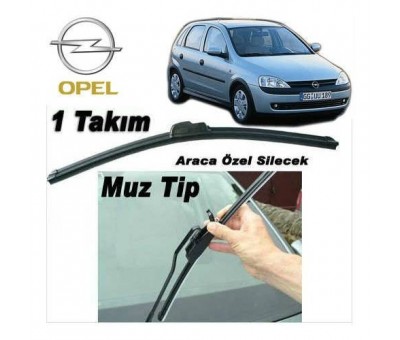 Opel Corsa C Silecek Takım Muz Tip Silecek