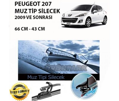 Peugeot 207 Muz Tip Silecek Takım Rbw 207 Muz Silecek Takım