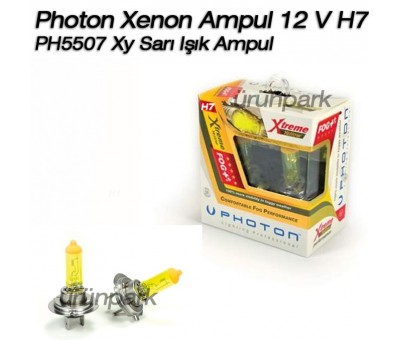 Photon Xenon Ampul 12 V H7 PH5507 Xy Sarı Işık Ampul