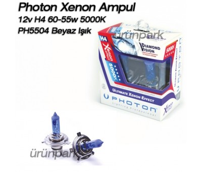 Photon Xenon Ampul 12v H4 60-55w 5000K PH5504 Beyaz Işık