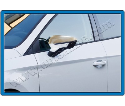 Seat Leon III Ayna Kapağı 2 Parça Paslanmaz Çelik